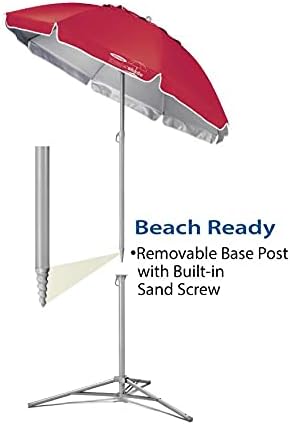 Wondershade Ultimate Portable Sun Shade Umbrella – Lightweight Adjustable Outdoor Patio & Beach Umbrella with Tripod Base (Navy)