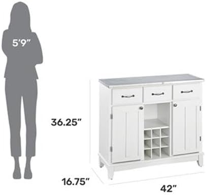 homestyles Server sideboards-buffets-credenzas, White