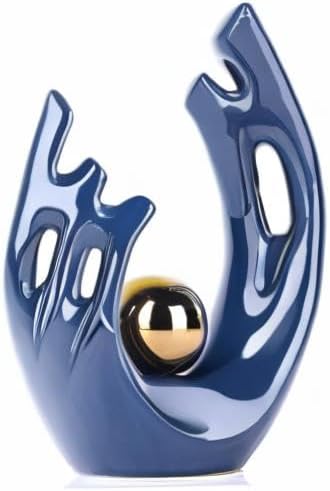 Blue Home Decor Accents, Coffee Table Funky Decor Modern Aesthetic Room Decor,Abstract Art Statue Decor Center Piece for Dinning Room, for Light Luxury Decorations for Stores, Hotels, Living Rooms