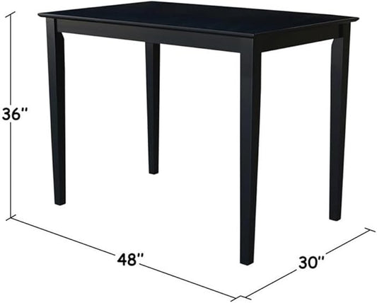International Concepts 36" Solid Wood Table in Black