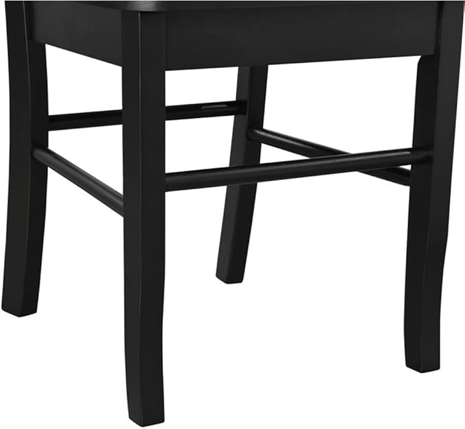 Boraam Shaker Dining Room Side Chairs, Set of 2 – Black Finish