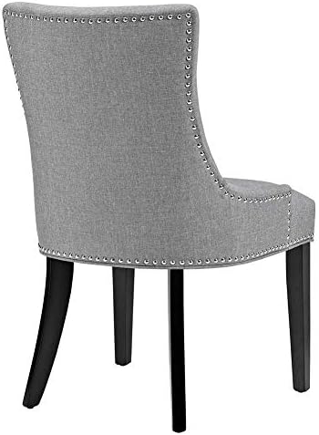 ModwayEEI-2746-LGR-SETMarquisModern Elegant Upholstered Fabric Parsons Dining Side Chair With Nailhead Trim And Wood LegsSet of 2Light Gray