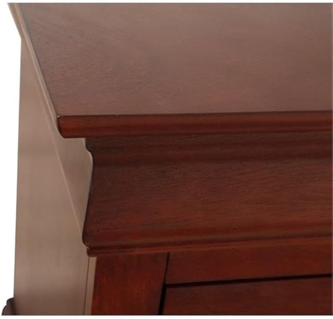 Glory Furniture Lewis 2-Drawer Wood Nightstand Cherry Stained