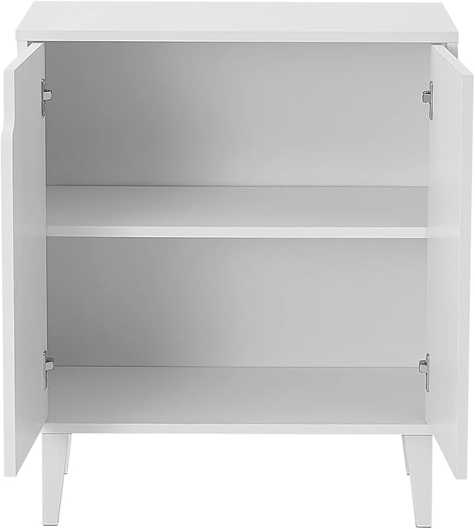 Panana White Coffee Bar Cabinet, Farmhouse Kitchen Sideboard Buffet Storage Cabinet White Accent Sideboard Buffet Cabinet for Kitchen, Dining Room, Living Room, Hallway