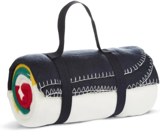 Hudson's Bay Fleece Throw Blanket Chunky Stripe