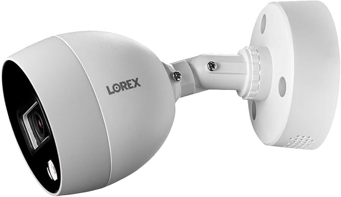 Lorex 4K Indoor/Outdoor Ultra HD Motion Detected Wired Security Surveillance Add-On Bullet Camera - with IR Night Vision and Long Range