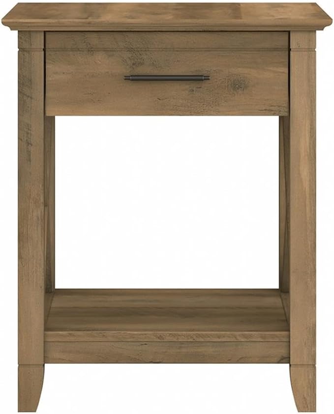 Bush Home Key West Nightstand with Drawer in Reclaimed Pine