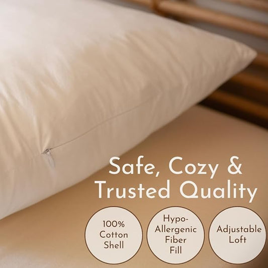 Little Sleepy Head Standard Pillow for Sleeping, Adjustable Loft Bed Pillow with Hypoallergenic Down-Like Fill, Hotel Quality Comfort, Soft or Firm Support - Standard Size Pillow 1 Pack, 20x26