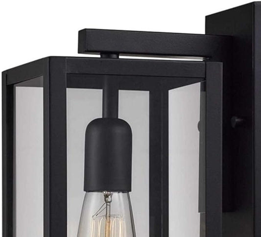 Globe Electric Vintage 1-Light Matte Black Hurley Wall Sconce