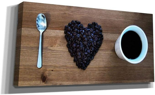 Cortesi Home 'I Love Coffee' by Nicklas Gustafsson, Canvas Wall Art, 12"x24"