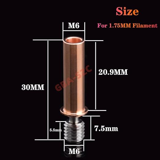 2PCS Ender 3 V2 Neo/CR6 SE Heatbreak,All Metal Titanium Alloy Bi-Metal Upgrade Smooth Bimetal Heat Break,for CR-6 SE/Max/CR10 Smart/Ender 3 V2 Neo/Ender 3 Max Neo/Ender 3 Neo Hotend.(2PC)