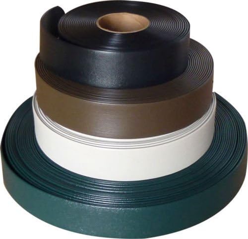 2" x20' ft Vinyl Straps for Patio Chairs Repair Outdoor Lawn Furniture Replacement Strap Strapping Matte Finish (Black) + 20 Rivets