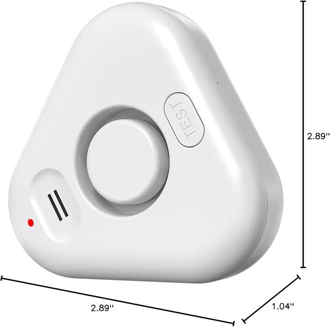Stechro Upgraded Water Leak Detector, 0-120dB Water Sensor Alarm, IP66 Water Leak Detectors for Home with Water Leakage/Drip Detection Modes, Avoid Flooding in Basement Bathroom Kitchen Toilet Laundry