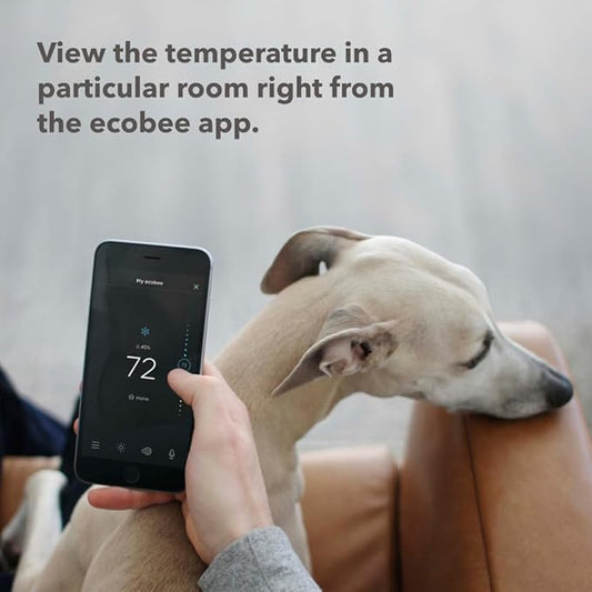 ecobee Smart Sensor 2 Pack - Comfort, Security, Energy Savings, Temperature and Occupancy Detection - Compatible with ecobee Thermostats for Home