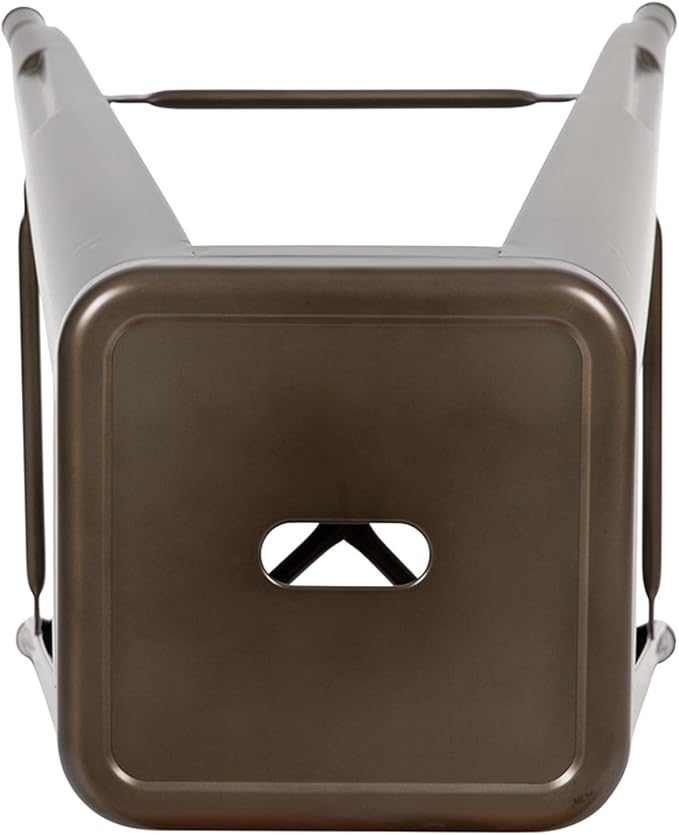 Flash Furniture Lily 30" High Metal Indoor Bar Stool in Gun Metal Gray - Stackable Set of 4