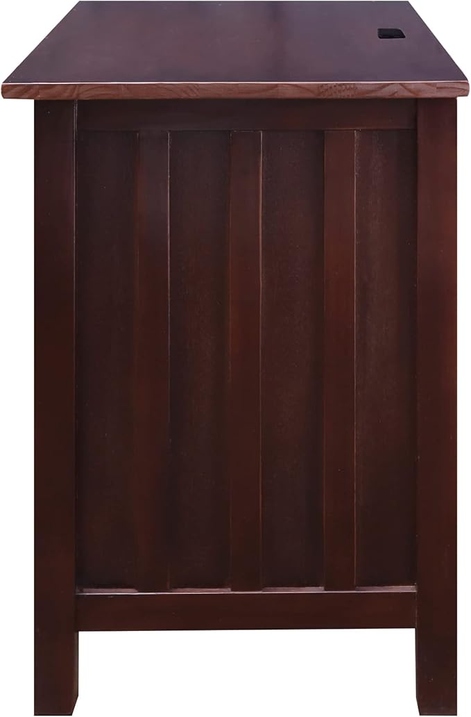 Casual Home Vanderbilt Nightstand with USB Ports-Espresso , 17 in x 24 in x 27 in