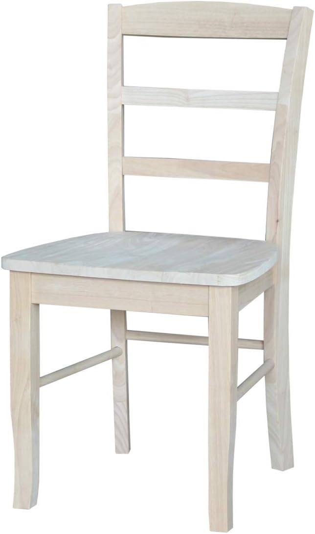 International Concepts 42" Dual Drop Leaf 2 Madrid Chairs Dining Table, Unfinished