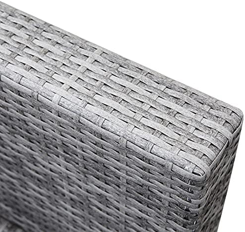 Feyart 8.5mm 55m Gradient Grey PE Rattan Repair Kits (Includes Prying Tool) for Patio Conversation Set, Plastic Wicker Material with Tool for Fixing Rattan Furniture