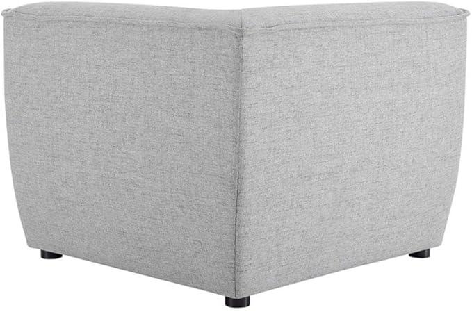 Modway Comprise Fabric Upholstered Sectional, Corner Chair, Light Gray