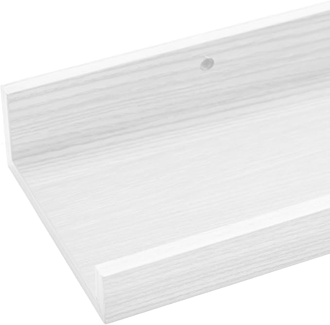 Wall Shelves for Living Room, Nursery Book Shelves White Bathroom Shelves Over Toilet Floating Shelves for Wall, Modern Wood Storage for Bedroom, Kid's Room, Kitchen, 36inch, Set of 6