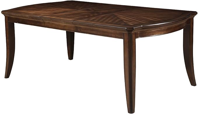 Acme Keenan Wooden Dining Table with Leaf in Dark Walnut