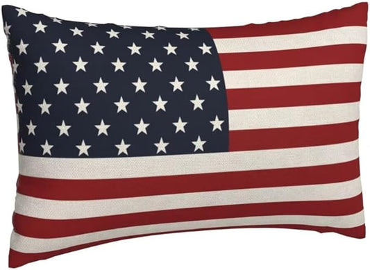 BETGINY 4th of July Pillow Covers 12x20 Set of 2, American Flag Patriotic Decorations Throw Pillow Covers Linen Farmhouse Independence Day Cushion Case for Couch Sofa Summer Home Outdoor Decor