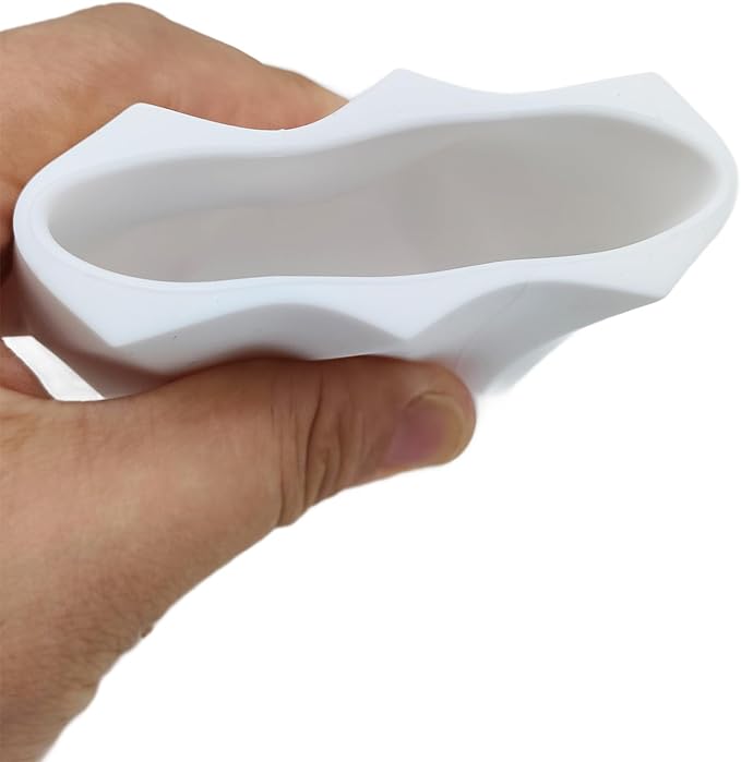 Glasses Holder for Nightstand, Silicone Eyeglass Holder for Desk Anti-scratch Glasses Stand (White)