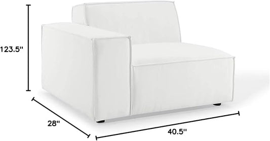 Modway EEI-4112-WHI Restore 3-Piece Sectional Sofa, White