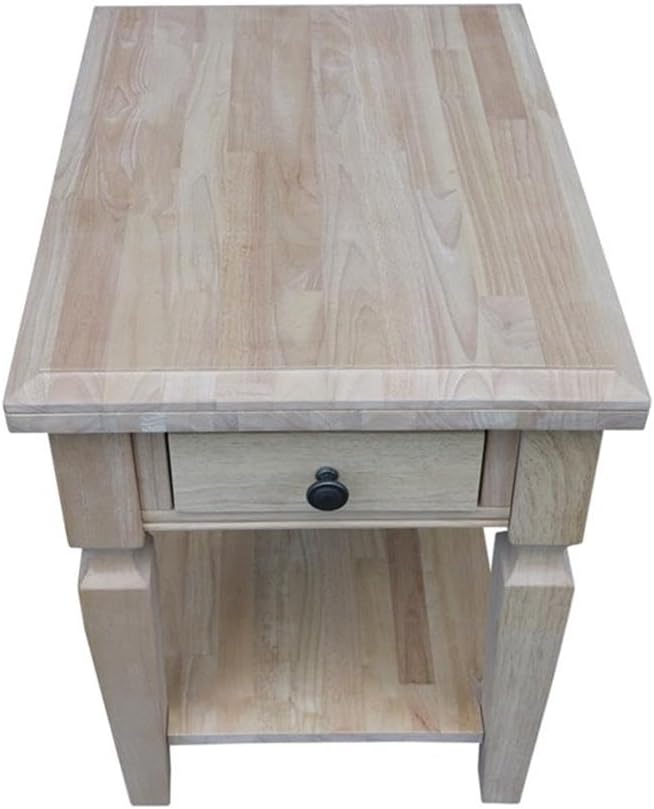 IC INTERNATIONAL CONCEPTS Vista End Table Unfinished