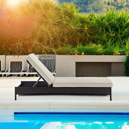 Crosley Furniture Palm Harbor Reclining Wicker Outdoor Chaise Lounge Chair for Patio, Deck, Poolside, Brown with Sand Cushions