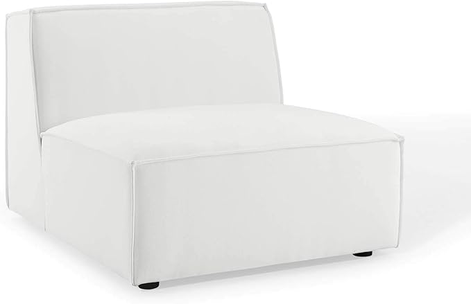 Modway Restore 8-Piece Upholstered Sectional Sofa in White