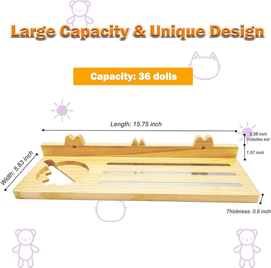 for Tonies Shelf - Wood Shelf for Tony Box Storage, Wooden Floating Shelves for Tonies Storage, Wall Shelves with Magnetic Strips to Display Toniebox Figures & Characters (Average)