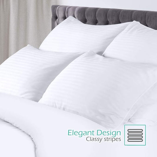 Nestl Body Pillow for Adults - Long Pillow for Bed -Down Alternative Pregnancy Pillow - 100% Cotton Pillow with Polyester Fiber Filling - Soft Pillow for Side Sleeper - 20 x 54 Inches