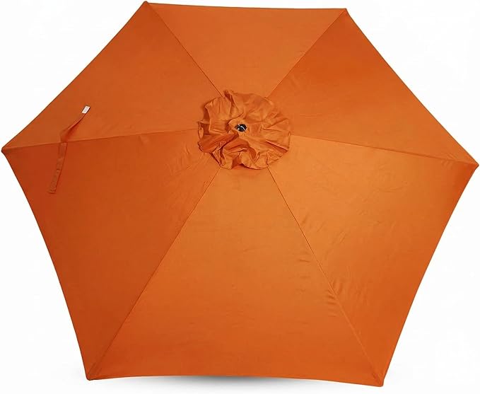 Sfmora 9ft Patio Umbrella Replacement Canopy for 6 Ribs, Outdoor Umbrella Canopy ONLY, Market Umbrella Top, Water-Resistant & UV-Protective