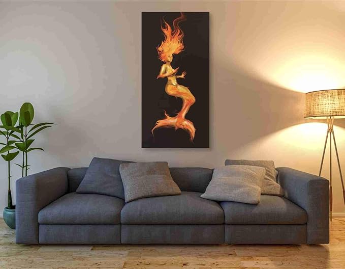 Epic Graffiti 'Siren' by Michael Stewart, Canvas Wall Art, 30"x60"