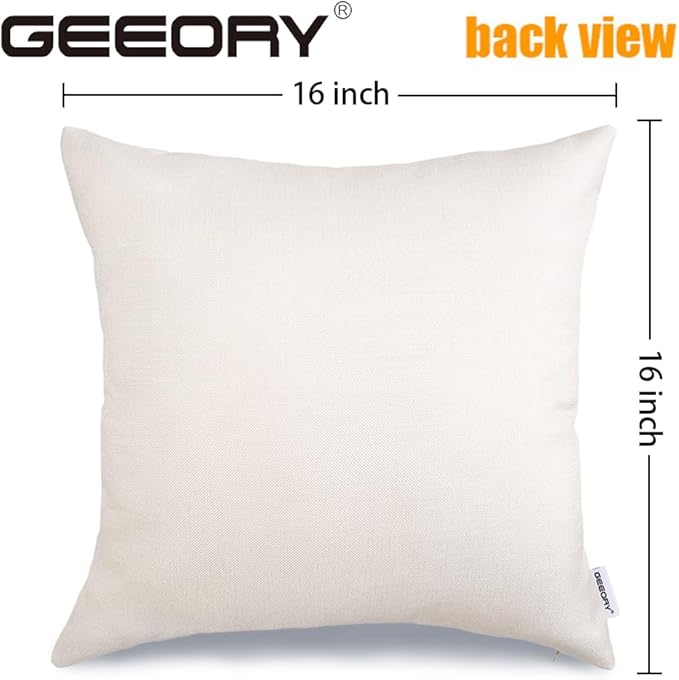 GEEORY Happy Easter He is Risen Throw Pillow Covers 16x16 Inch Set of 4, Cross Flower Wreath Blessed Spring Decorative Farmhouse Holiday Cushion Case for Home Decoration (Purple) G680-16