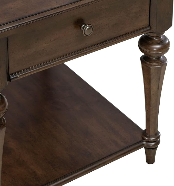 Liberty Furniture Arden Road Living Room Drawer End Table - Satin Cherry