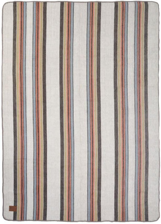 QISU Alpaca Wool Blanket Throw | Large, Beautiful, Warm, Variegated | 85 x 65 inches | Ultra-Soft, Hypoallergenic and Breathable | Non-Itchy or Scratchy Fabric (Relaxing Tans)