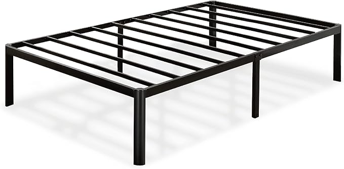 ZINUS Van 16 Inch Metal Platform Bed Frame / Steel Slat Support / No Box Spring Needed / Easy Assembly, Twin