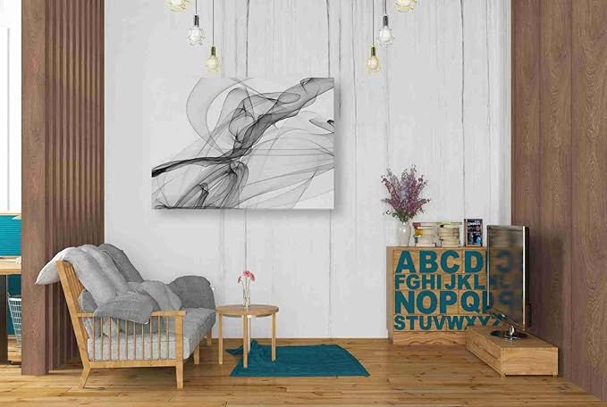 Epic Graffiti 'Abstract Black and White 18-21' by Irena Orlov, Canvas Wall Art, 34"x26"