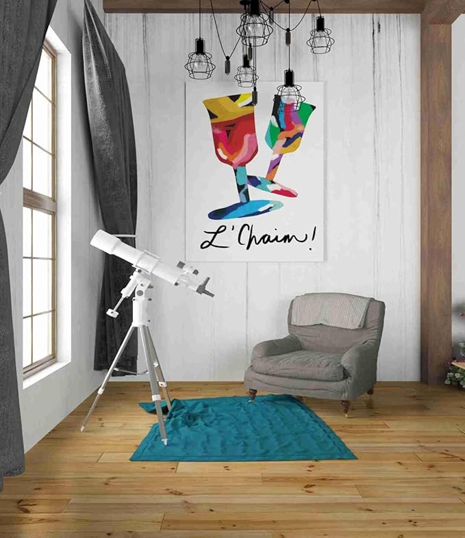 Epic Graffiti 'L'Chaim Glass' by Linda Woods, Canvas Wall Art, 26"x34"