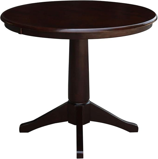 IC INTERNATIONAL CONCEPTS 36" Round Top Pedestal Table - with 2 Madrid Chairs