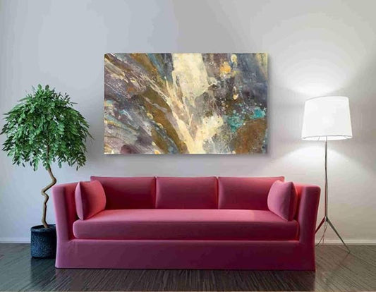 Epic Graffiti 'By the Waters Edge' by Albena Hristova, Canvas Wall Art, 54"x40"