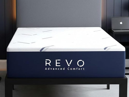 REVO Sleep 14-Inch Gel Memory Foam Mattress, Twin – Cooling Recovery Mattress for Athletes, Pressure Relief for Muscles & Joints, Contouring Support, Breathable Performance Sleep Surface