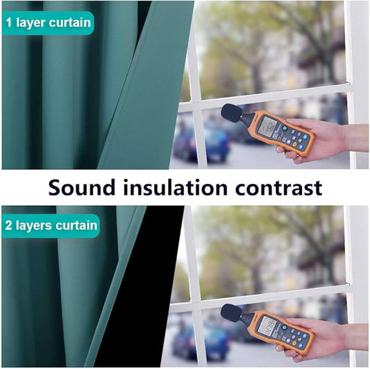 NICETOWN 100% Blackout Patio Sliding Door Curtain, Wide Lined Drape, Keep Warm Drapery, Sliding Glass Door Panel for Night Shift(Sea Teal, 1 Panel, 70 inches Wide x 63 inches Long