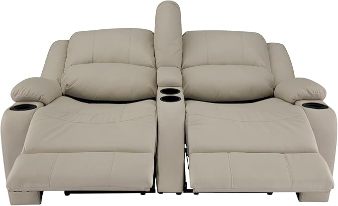 RecPro RV 64" Powered Recliner Loveseat | Wall Hugger Sofa | Ultrafabrics Brisa (Birch)
