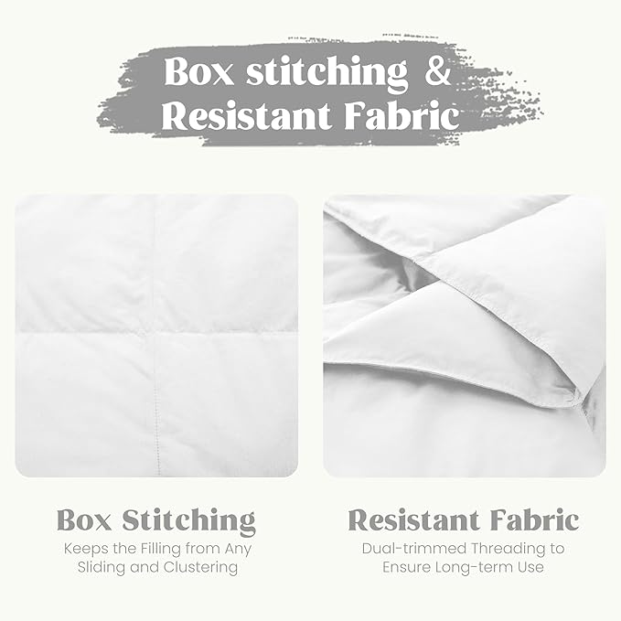puredown® Soft Feather Down Throw Blanket Lightweight Packable Couch Throw for Indoor and Outdoor Use, Throw 50"X70", Pure White