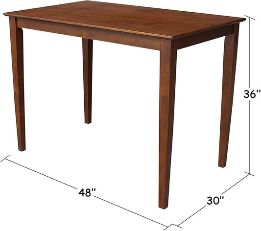 IC INTERNATIONAL CONCEPTS Solid Wood Top Table