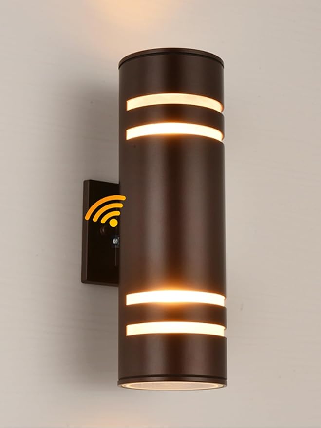 Housen Solutions Dusk to Dawn Outdoor Wall Lights, IP65 Waterproof Exterior Lighting Fixtures, Aluminum Outdoor Lights Fixture for Porch Patio, Oil Rubbed Bronze