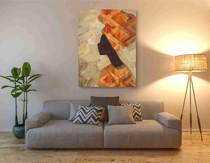 Epic Graffiti 'African Beauty II' by Albena Hristova, Canvas Wall Art, 40"x54"
